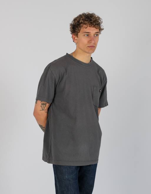 Vintage Dickies l t-shirt in charcoal grey, 2 of 4