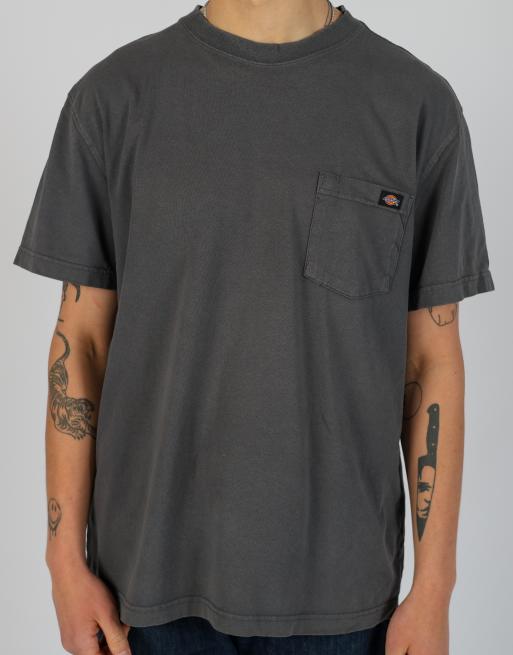 Vintage Dickies l t-shirt in charcoal grey, 4 of 4
