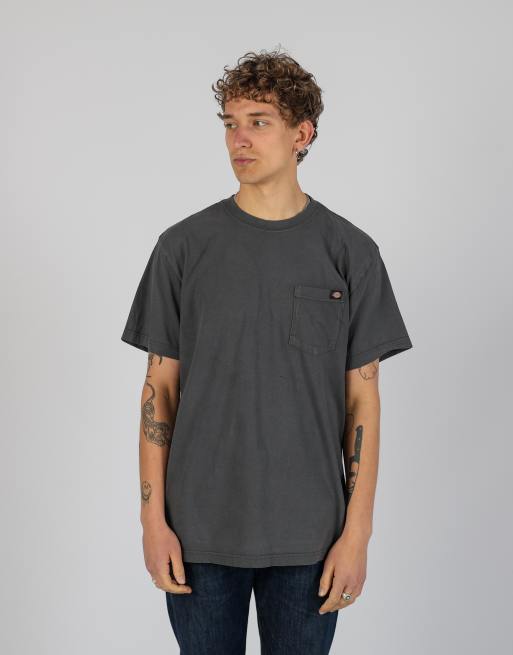 Vintage Dickies l t-shirt in charcoal grey