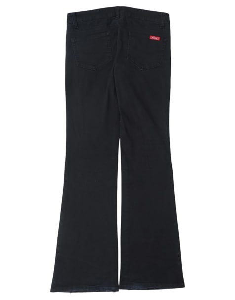 Vintage Dickies Low W29 L32 flared trousers in black - view 1