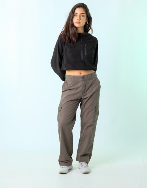 Vintage Dickies Ripstop 32x32 Canvas Carpenter Baggy Jeans Dark Green, 2 of 4