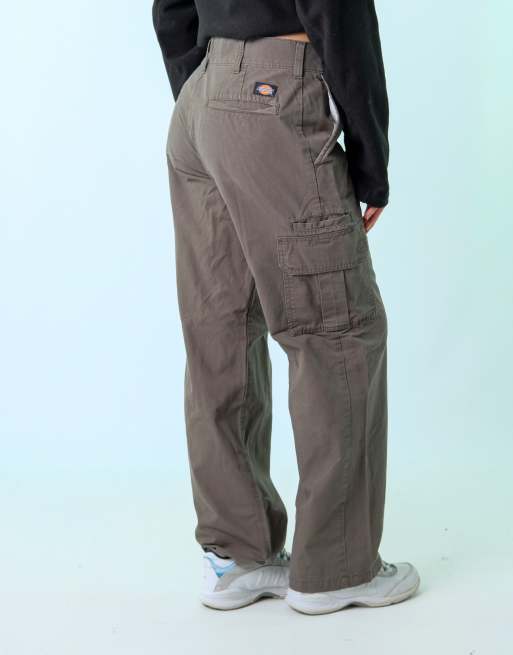 Vintage Dickies Ripstop 32x32 Canvas Carpenter Baggy Jeans Dark Green, 4 of 4
