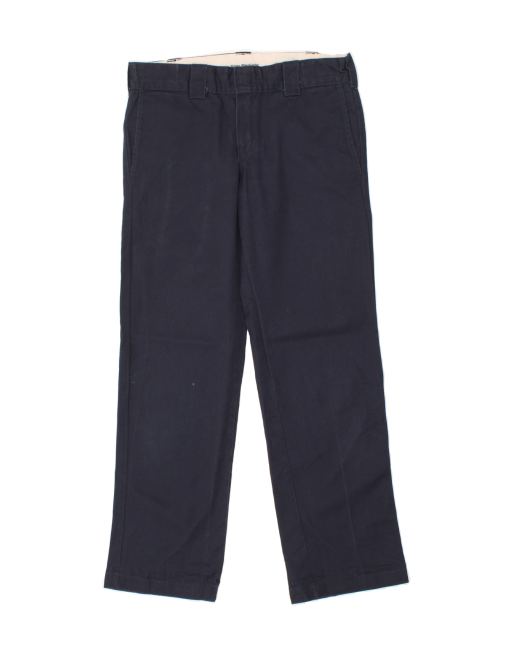 Vintage Dickies Size W30 L36 Straight Chino Trousers in Navy Blue