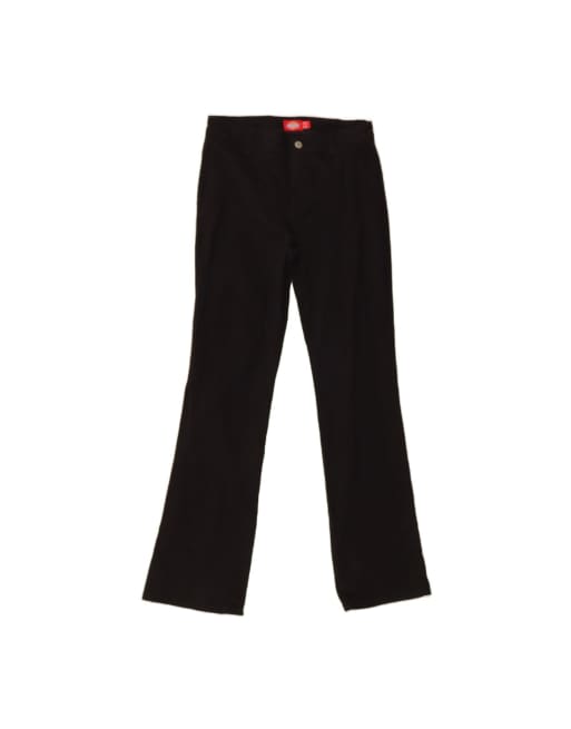 Vintage Dickies Slim Casual Trousers US 3 Small W26 L30 In Black