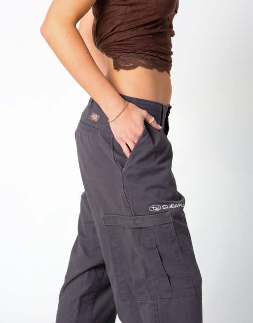 Vintage Dickies Subaru 32x32 Canvas Carpenter Baggy Jeans Grey