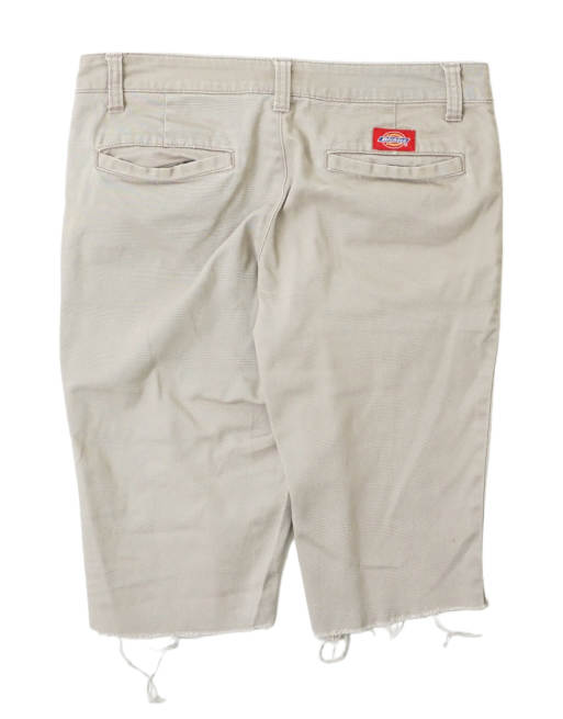 Vintage Dickies Workwear W28 skinny shorts in beige