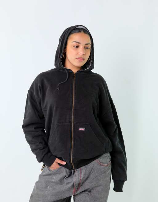 Vintage Dickies XL Hoodie Black Zip Up