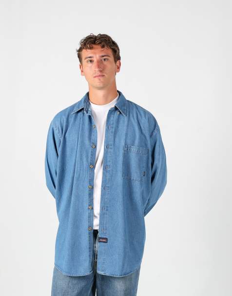 Vintage Dickies xl long sleeve shirt in blue - view 1