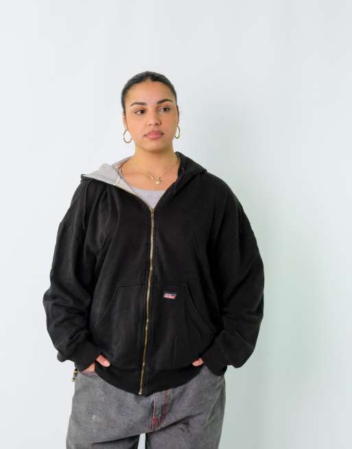 Vintage Dickies XXL Hoodie Black Zip Up