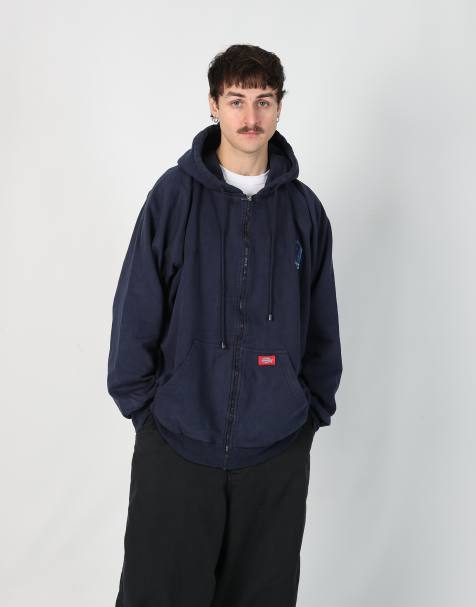 Vintage Dickies xxl hoodie in navy blue - view 1