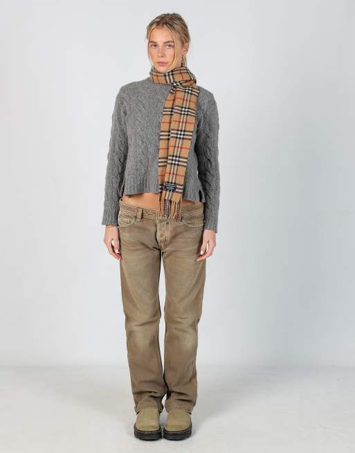 Vintage Diesel 27x39 denim jeans in tan