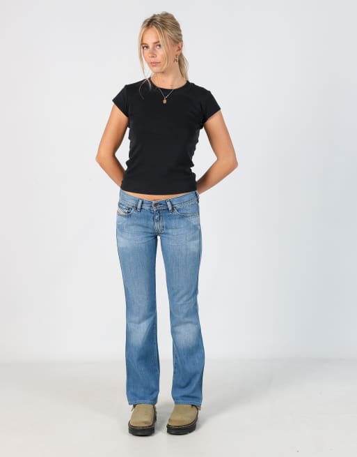 Vintage Diesel 28x32 denim jeans in light blue