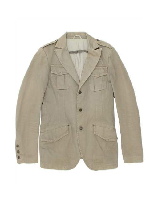 Vintage Diesel 3 Button Blazer Jacket Uk 36 Small In Grey