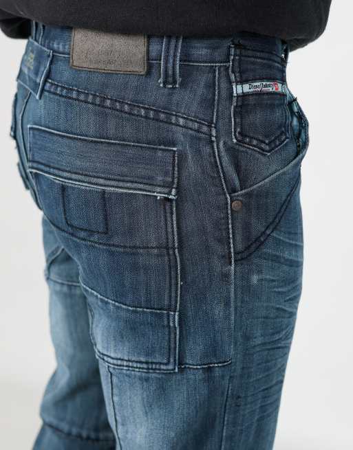 Vintage Diesel 34x33 denim jeans in blue