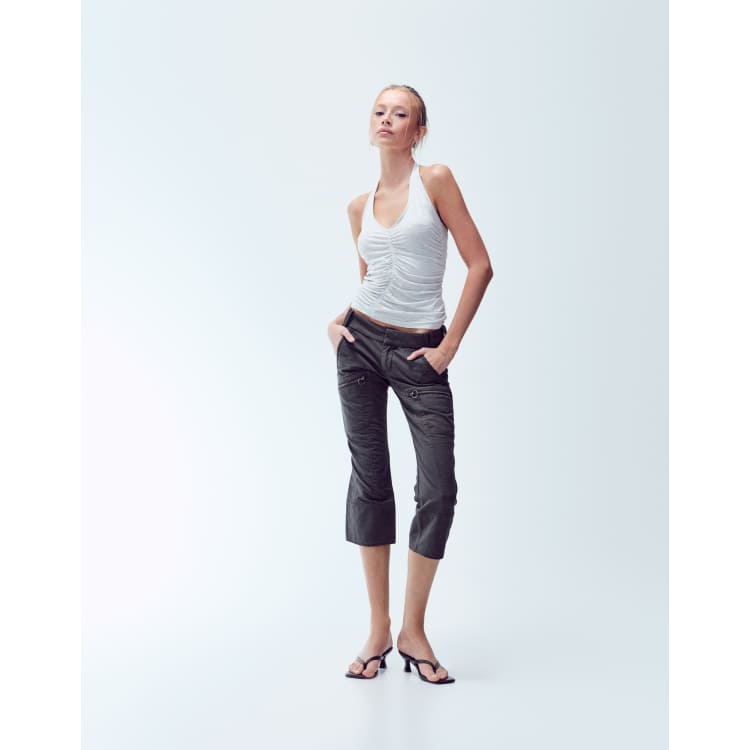 salsation★ Capri Pants★サイズM★ダークグリーン 210471772-1-darkgreen?$n_750w$