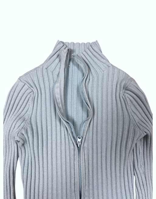 Vintage Diesel Cropped Longsleeve Knit Double Zip Cardigan, 4 of 4