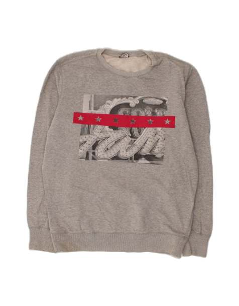 Vintage Diesel Graphic Sweatshirt Jumper Medium In Grey - view 1