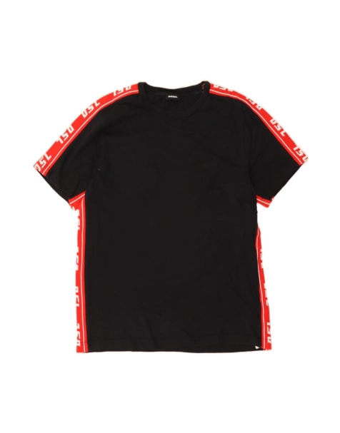 Vintage Diesel Graphic T-shirt Top Medium In Black Colourblock - view 1