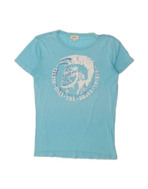 Vintage Diesel Graphic T-shirt Top Medium In Blue