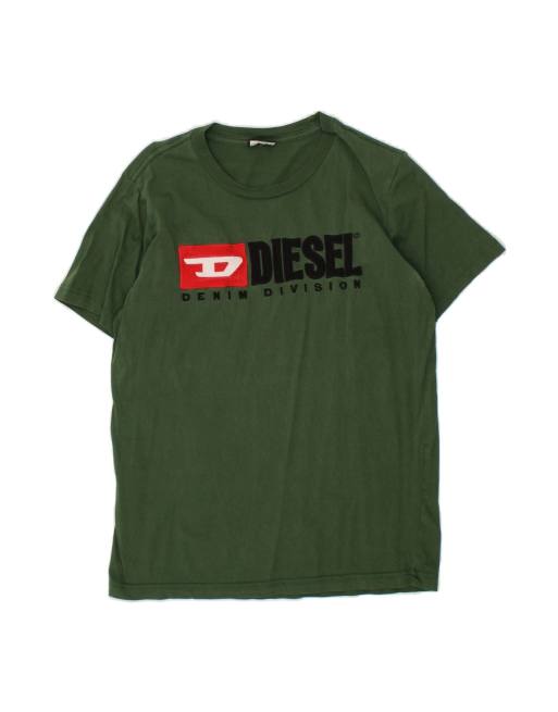 Vintage Diesel Graphic T-shirt Top Small In Green