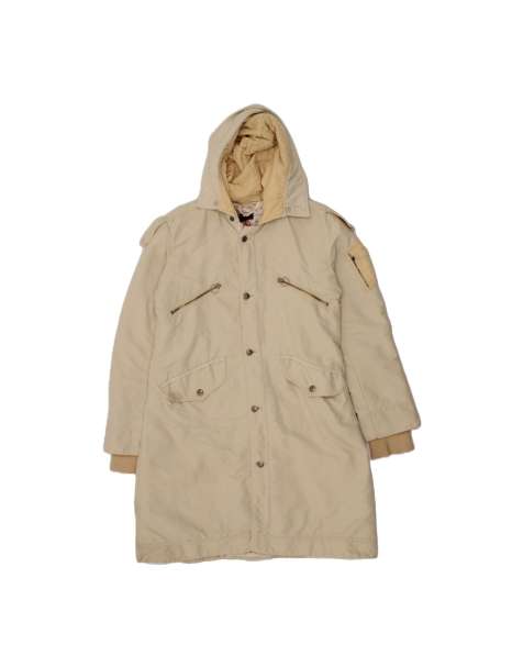 Vintage Diesel Hooded Windbreaker Coat UK 16 Large In Beige - view 1
