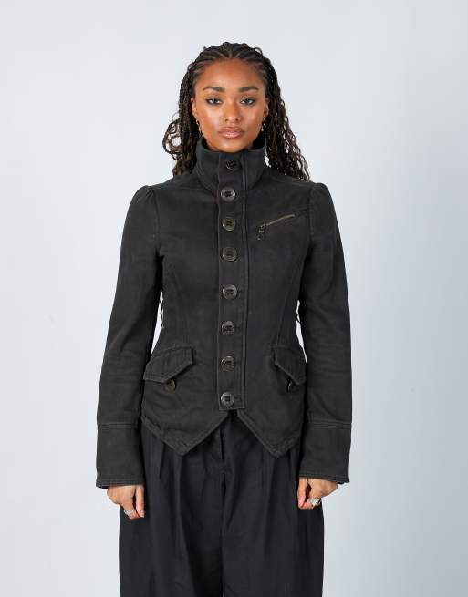 Vintage Diesel M light jacket in black