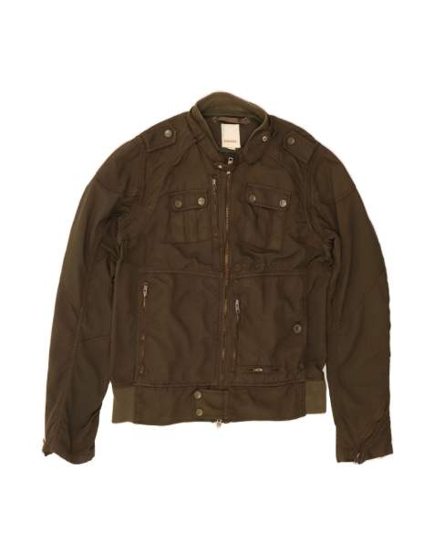 Vintage Diesel Military Jacket UK 44 2XL In Khaki - view 1