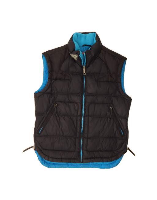 Vintage Diesel Padded Gilet UK 16 Large In Black