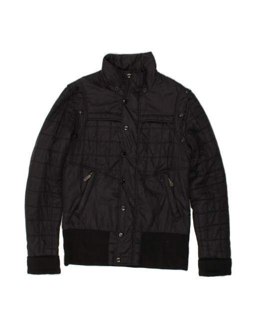 Vintage Diesel Padded Jacket UK 14 Medium In Black