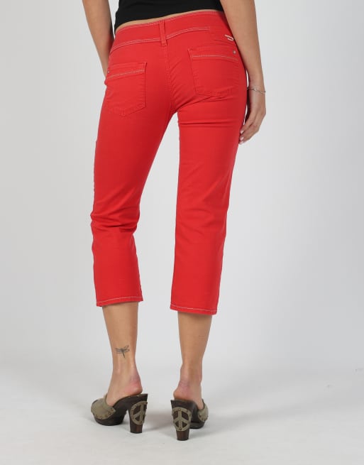 Vintage Diesel S capri trouser in red, 2 of 4