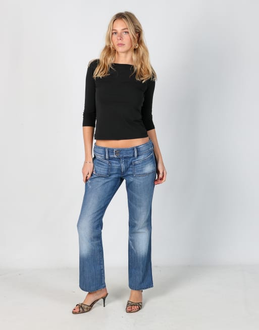 Vintage Diesel S straight jeans in blue