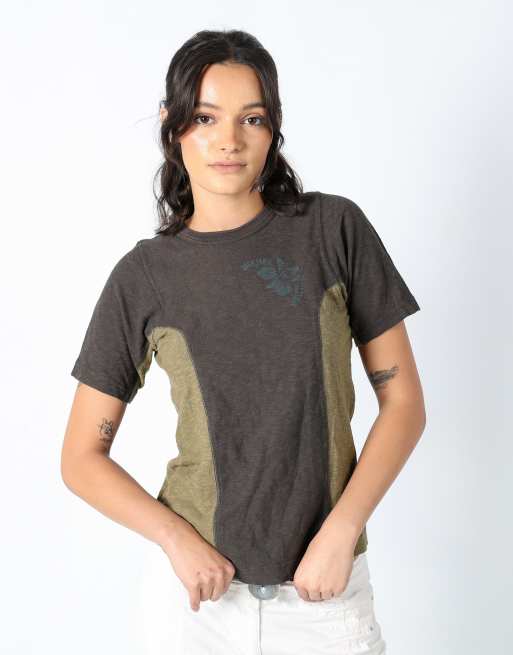 Vintage Diesel S woven top brown
