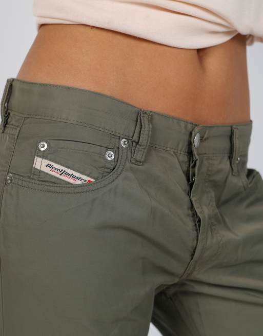 Vintage Diesel S woven trousers in dark green, 4 of 4