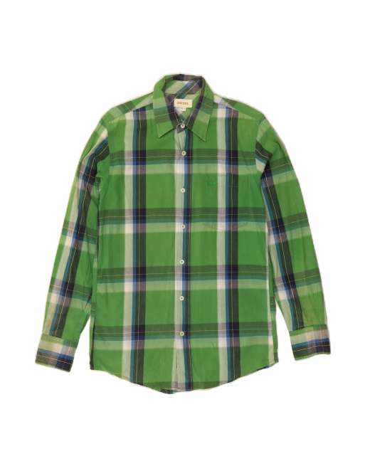 Vintage Diesel Shirt Small In Green Check