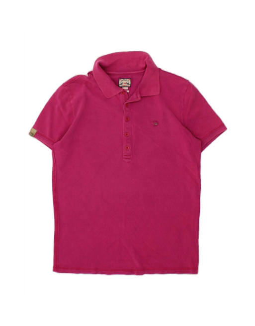 Vintage Diesel Slim Fit Polo Shirt XL In Pink