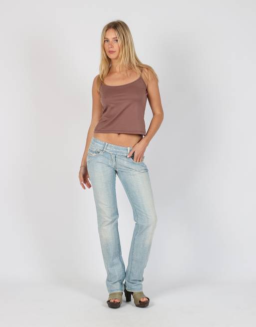Vintage Diesel XS straight jeans in light blue, 1 of 4