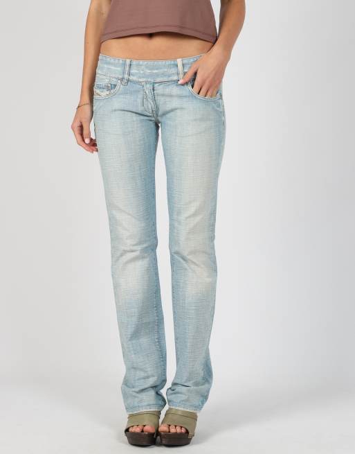 Vintage Diesel XS straight jeans in light blue, 2 of 4