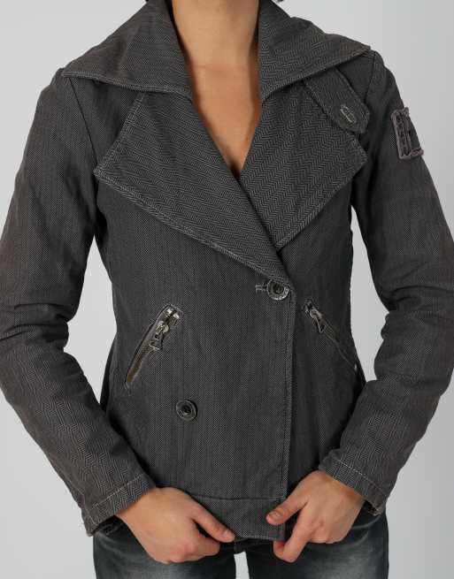 Vintage Diesel XS woven jacket in grey, 4 of 4