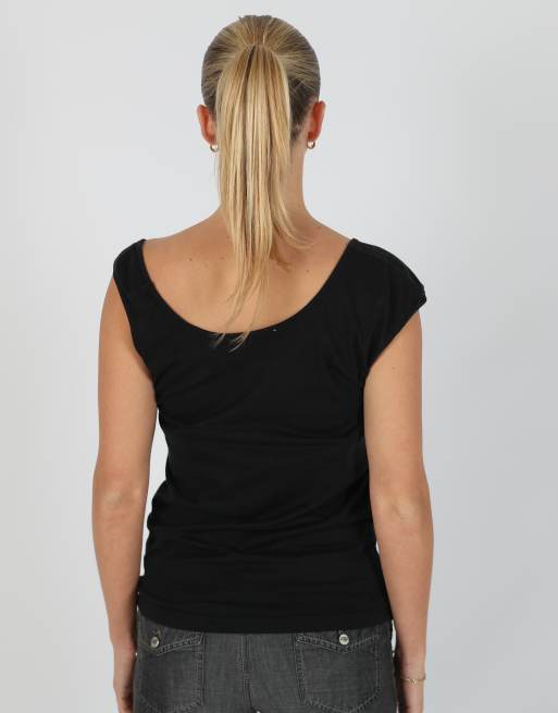 Vintage Diesel XS woven top in black, 2 of 4