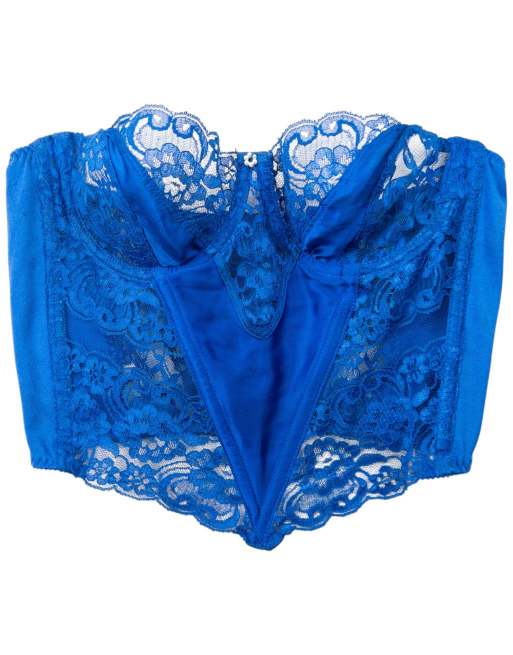 Vintage Dior Intimates Floral Lace Bustier Corset Top Size M