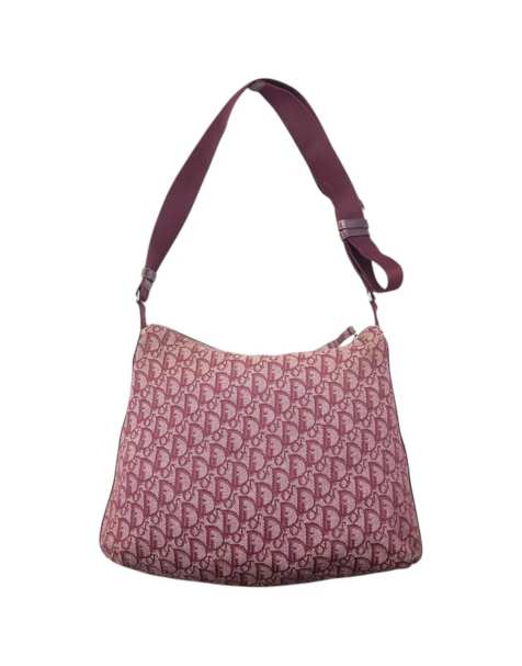 Vintage Dior monogram cross body bag in burgundy - view 1