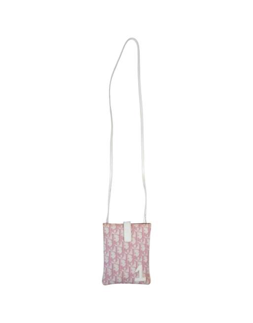 Vintage Dior Monogram Mini Crossbody Bag in Pink, 4 of 4