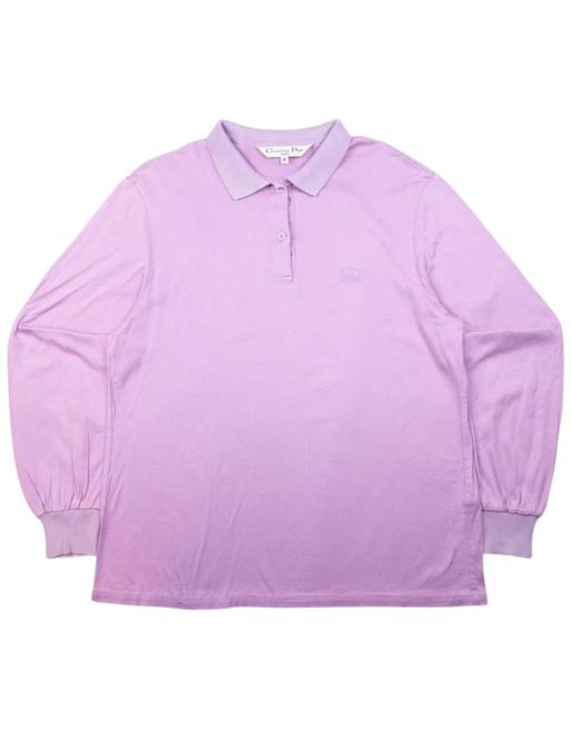 Vintage Dior Sports long sleeve polo shirt size m in purple