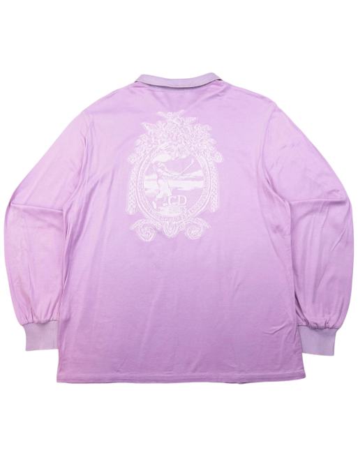 Vintage Dior Sports long sleeve polo shirt size m in purple, 2 of 4