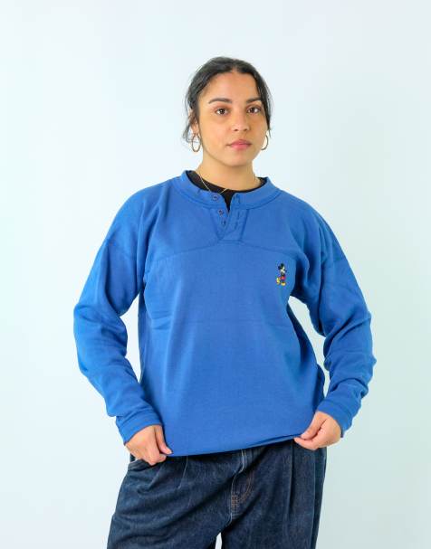 Vintage Disney L Sweatshirt Blue - view 1