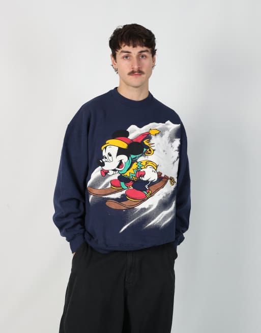 Vintage Disney m sweatshirt in navy blue