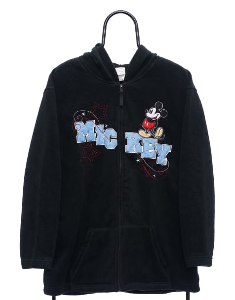 Vintage Disney mickey mouse size XL fleece in black - view 1
