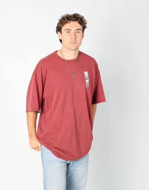 Vintage Disney xxl t-shirt in burgundy red - view 1