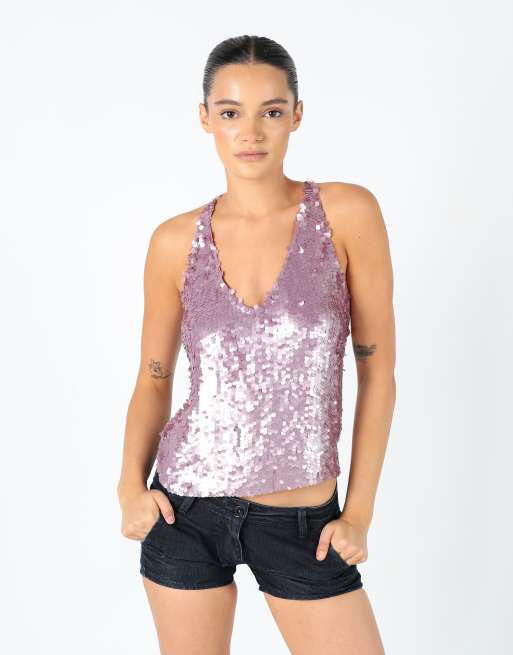 Vintage DKNY 10 Cami Lilac Purple