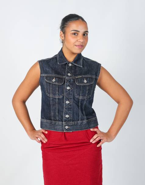 Vintage DKNY L denim jacket in blue - view 1